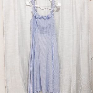 Blue & white stripped dress
